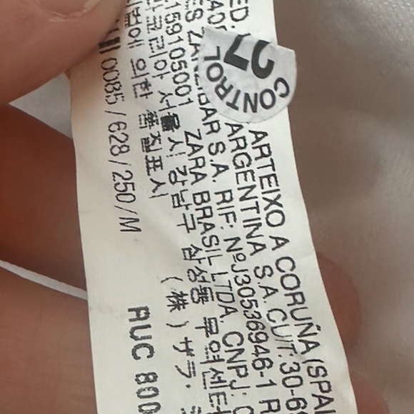 NWT White Zara Dress - Size Medium 100% cotton - Picture 7 of 7